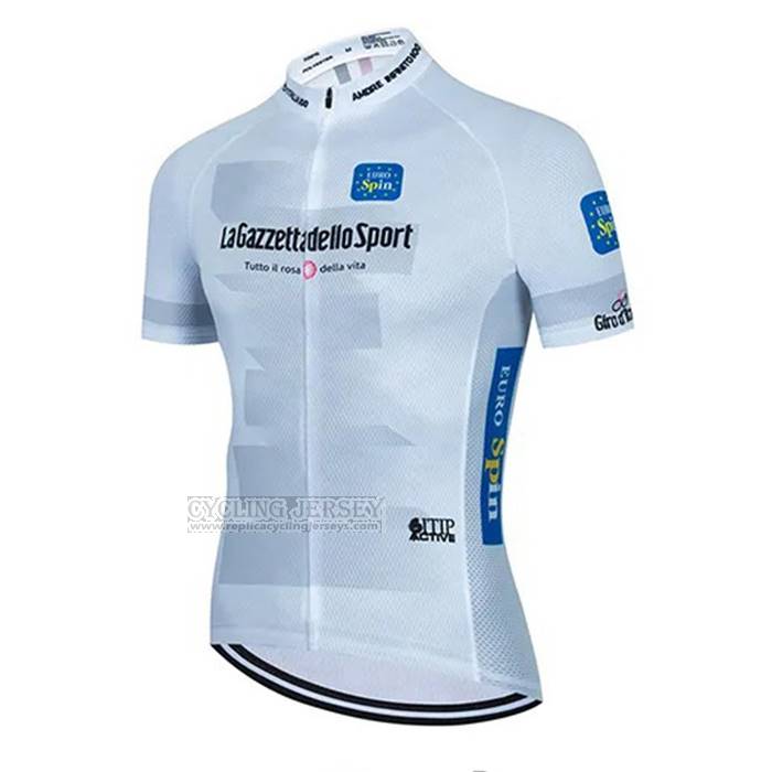 2023 Cycling Jersey Giro D'italy White Short Sleeve And Bib Short